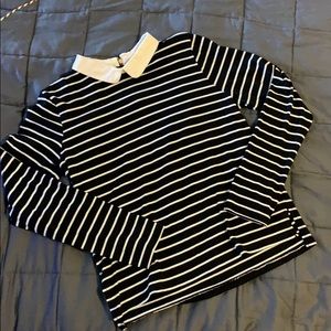 Striped Peplum top